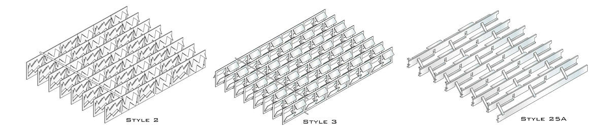 Structured Grid Packings
